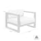 Armen Living Paradise Outdoor Light Eucalyptus Wood Lounge Chair with Gray Cushions LCPRCHLALT - alternate 9